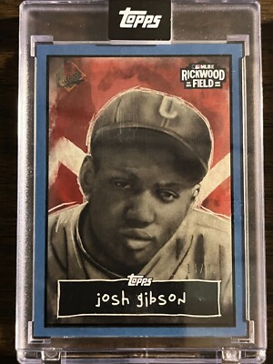 2024 Topps #RW-2 Rickwood Negro League Josh Gibson Crawfords BLUE 14/49