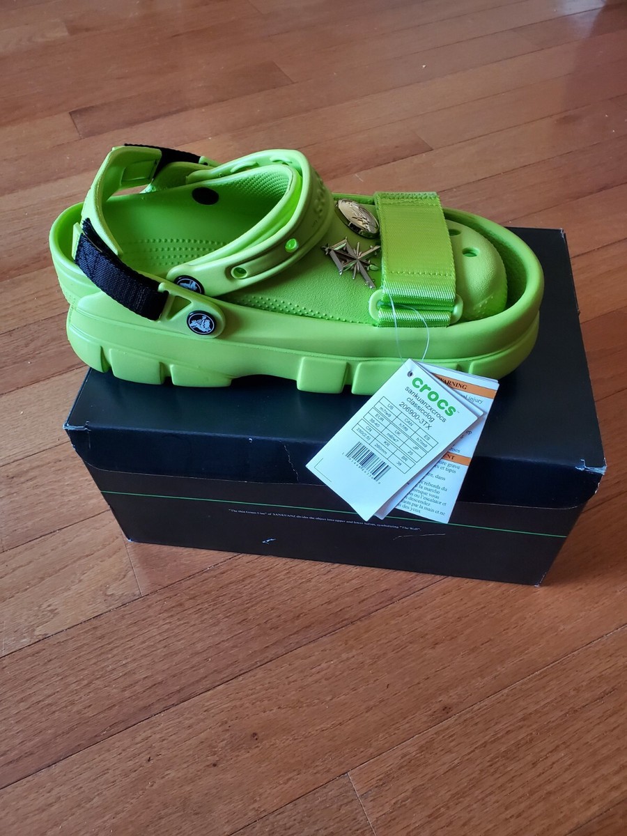 Crocs X SANKUANZ Classic Clog Green Collaboration Size 9M Crocs X SANKUANZ Classic Clog Green Collaboration Size 9M