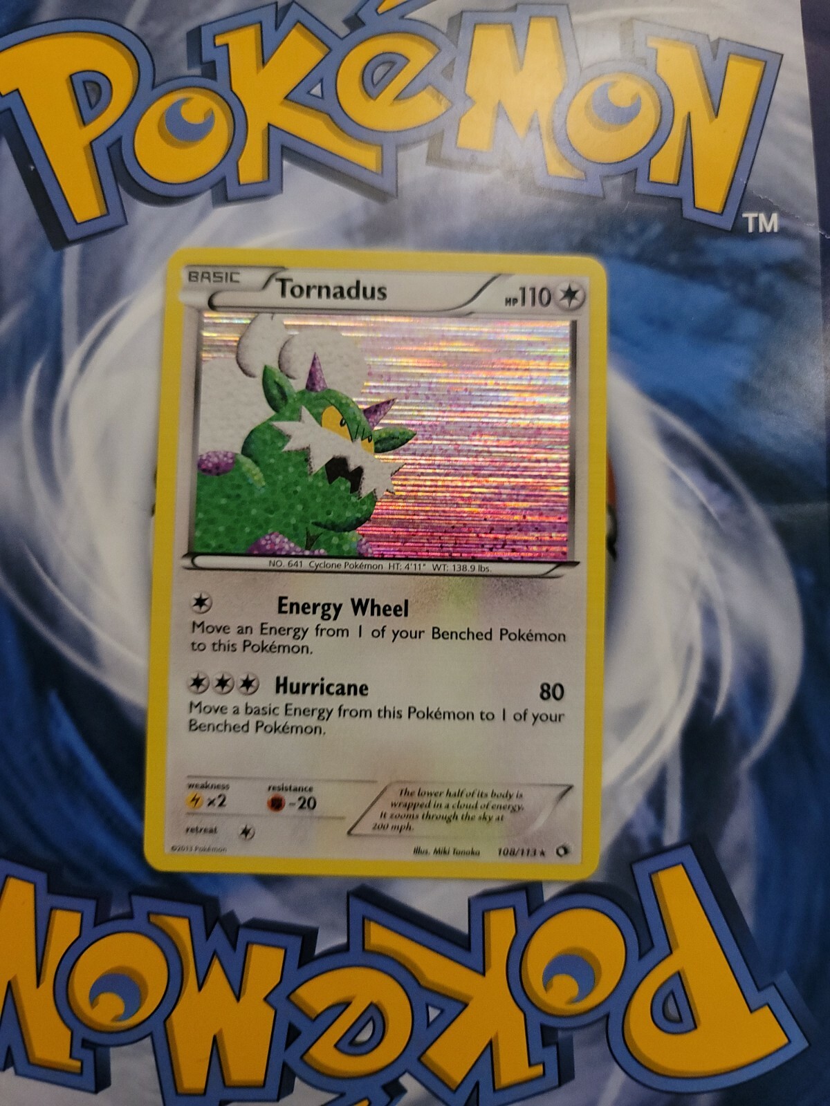 Pokémon TCG Tornadus Legendary Treasures 108/113 Holo Holo Rare