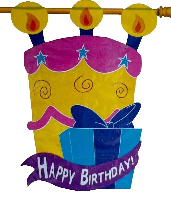 Nylon Birthday Yard & Garden Flags