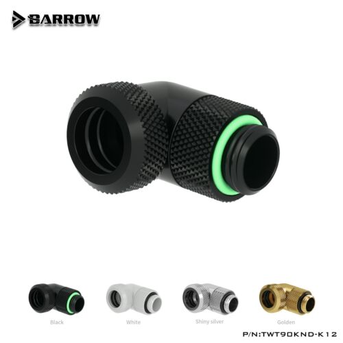Barrow G1/4" 90 Degree Rotary 12mm Compression Fitting For Hard Rigid Tubing - Picture 1 of 14