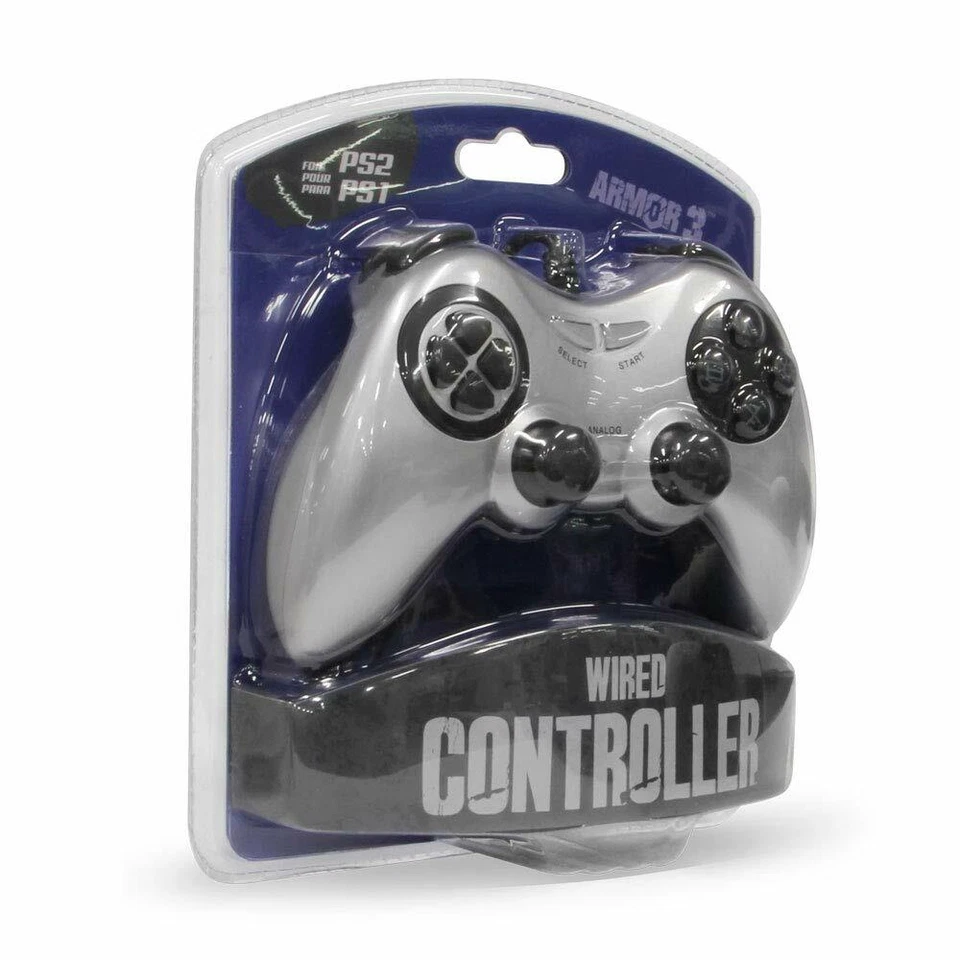Armor3 Wired Game Controller for PS2 - Silver - Image 3 of 3