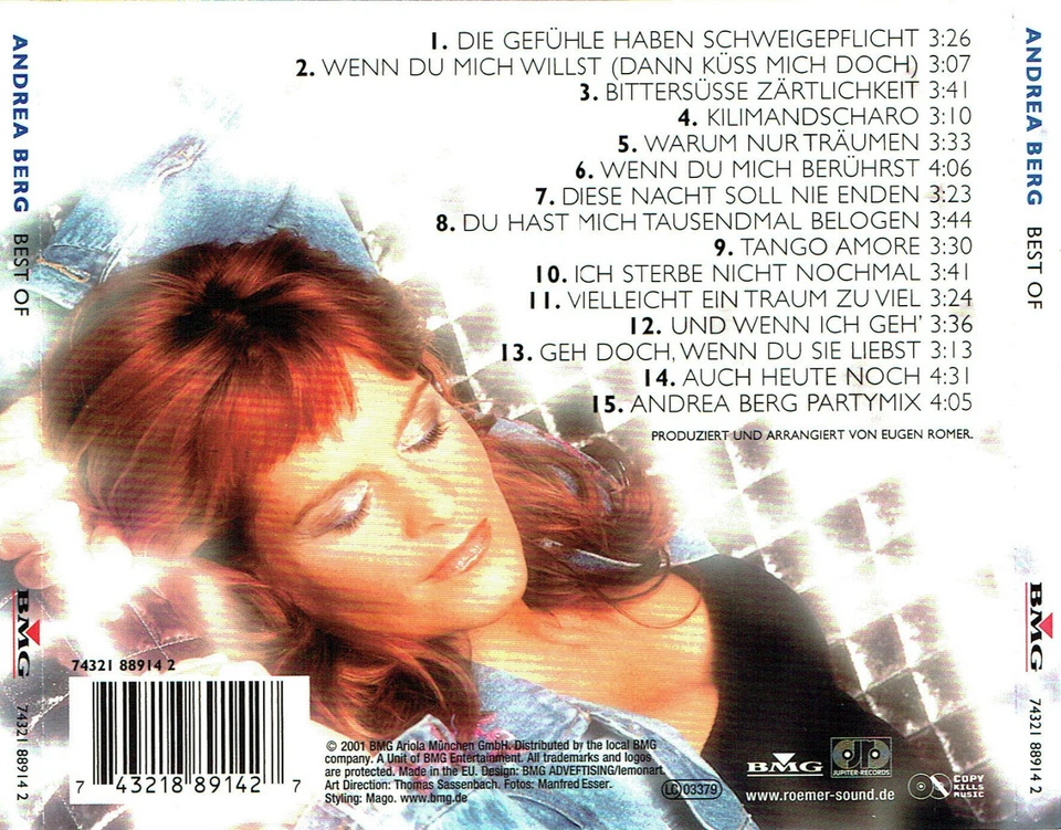 (CD) Andrea Berg - Best Of - Du Hast Mich Tausendmal Belogen, u.v.a. - Bild 2 von 2