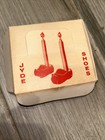 Vintage Wooden Jyde Shoe Mini Candle Holder Pink  Denmark — photo 5