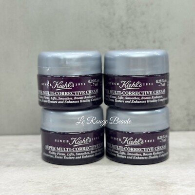 Lot of 4:  Kiehl's Super Multi-corrective Face Cream  7ml*4=28ml 1oz total