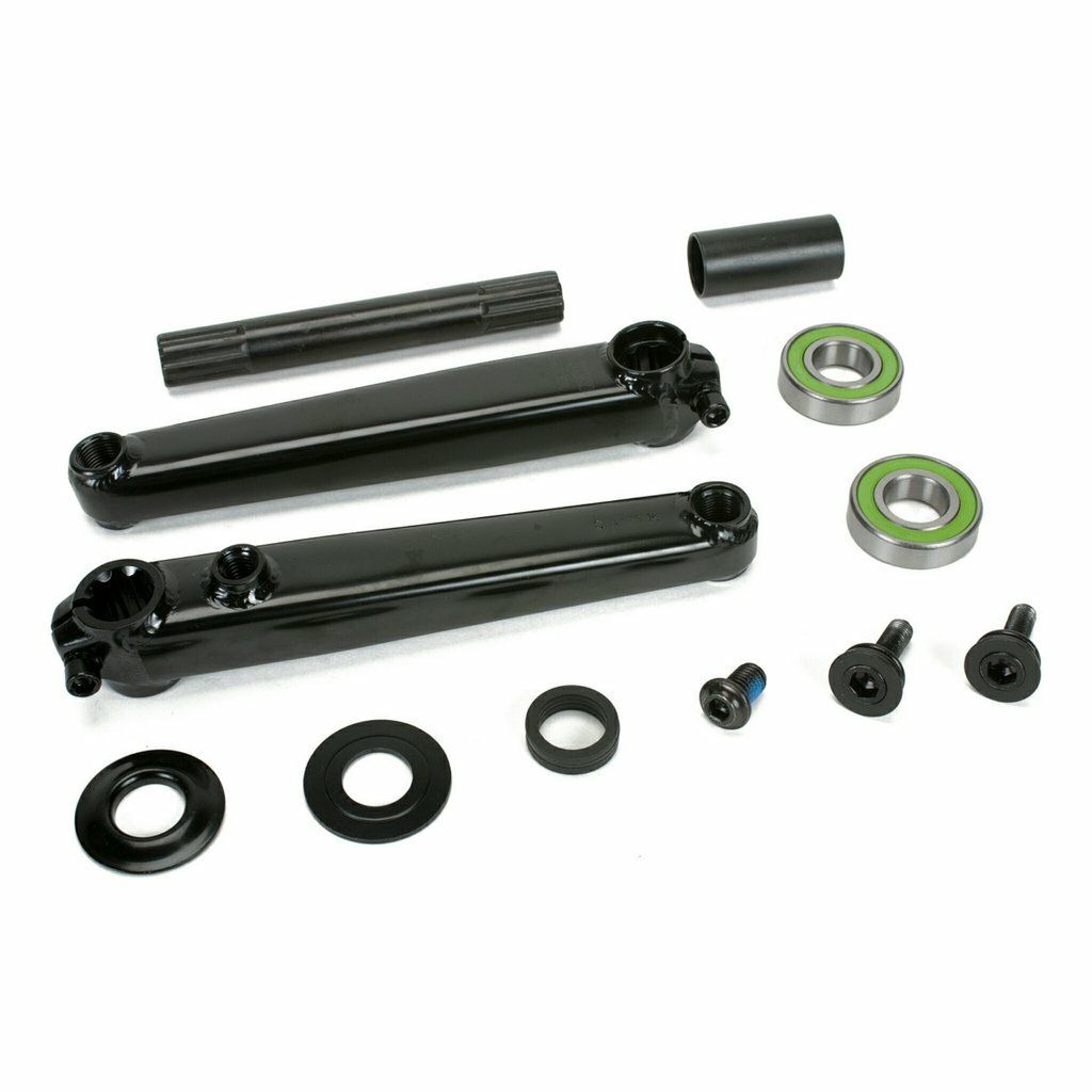 SUNDAY BMX BIKE SAKER BICYCLE CRANKS BLACK w/ Bottom Bracket