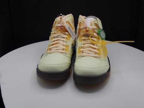 OFF-White c/o Virgil Abloh x Nike Air Jordan V 5 Retro "Sail" Men's 12 US - Picture 8 of 13