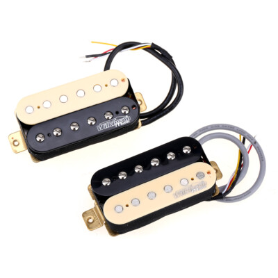Wilkinson Zebra Vintage Tone Alnico 5 Overwound Open Humbucker Guitar Pickup Set