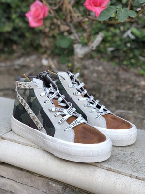 vintage havana carbonite high top sneaker