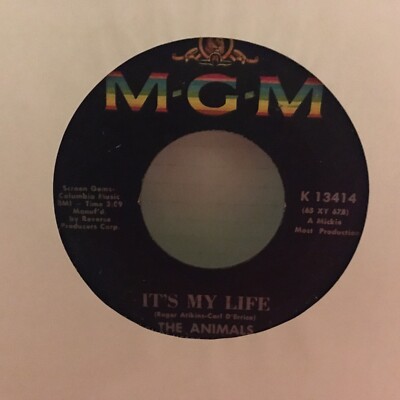 THE ANIMALS IT'S MY LIFE / I'M GOING TO CHANGE THE WORLD 45 RPM | eBay