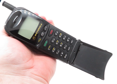 Vintage Motorola Flip Phone, 1998 SC3160 3160 Cell Cellphone
