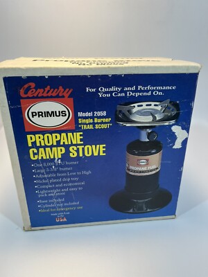 Century Primus Single Burner Trail Scout Propane Camp Stove