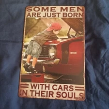 8"X12" Metal Sign Man Cave Garage Bar Gas Station Oil Wall Art Cars In Souls