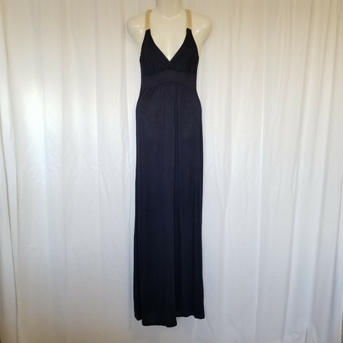 Charming Charlie Women Maxi Dress Summer Beach Nautical Braided Navy Long S NWT - Bild 11 von 11