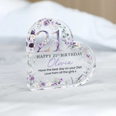FROM WILLOW Personalised Happy 21st Birthday Gift, Birthday Gift For Her, 21st Birthday Gift