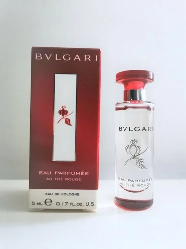 MINIATURE BVLGARI EAU PARFUMEE AU THE ROUGE EAU DE COLOGNE 0.17 OZ 5 ML NEW