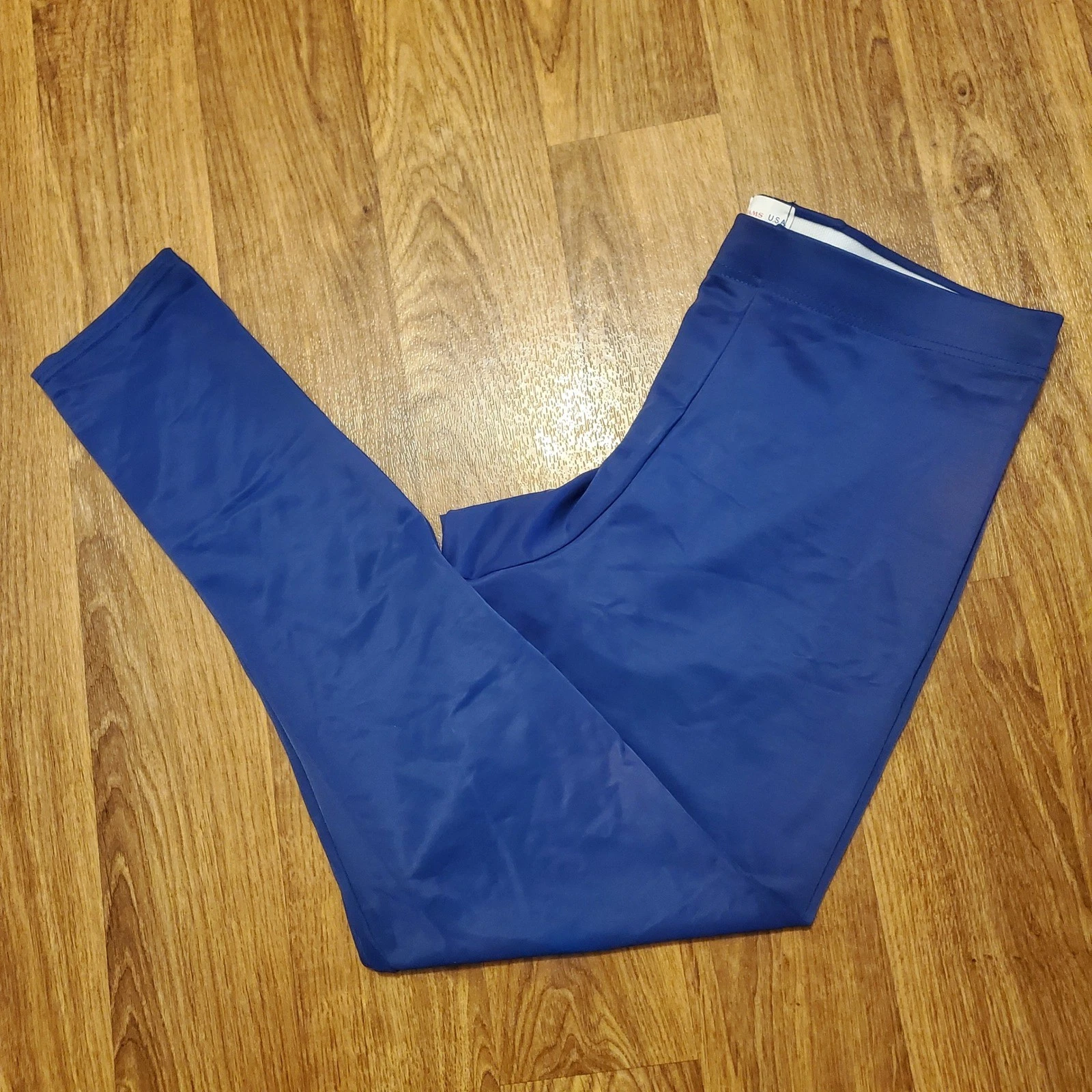 Vintage Adams Compression Tights Men XL Blue Athletic Base Layer Spandex New