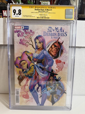 #ad #ad Demon Days: X Men #1 CGC 9.8 SS J Scott Campbell And Sabine Rich 1:50 Variant $400.00