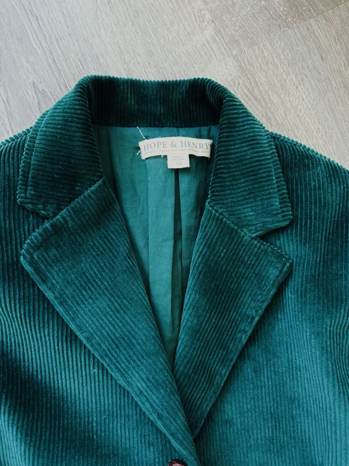 Hope Henry Boy Green Blazer Size 10 and Zara Ligth Brown Size 11/12 2pc Set - Image 3 of 4