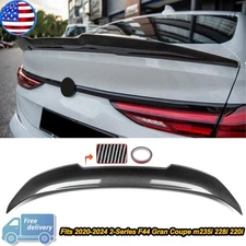 PSM style For 21-24 BMW 2 SERIES F44 Gran Coup Carbon Fiber Trunk Spoiler Lip