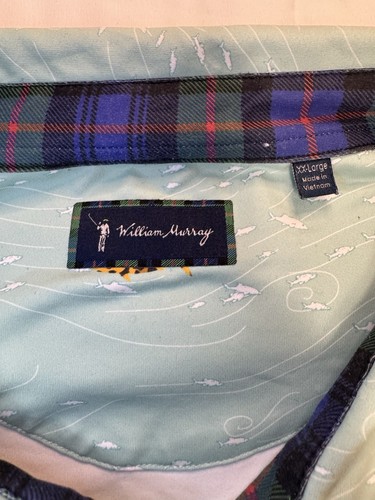 William Murray Polo Shirt Deep Sea Diver Sharks Performance Golf Mens XXL - 第 6/11 張圖片