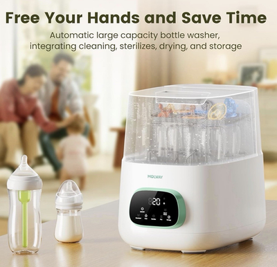 #ad MOLWAY Pro Bottle Washer Automatic Sterilizer Dryer BPA Free 9 Modes Open box $137.50