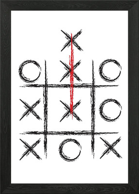 Think Outside the Box Break the Rul Framed Wall Art Poster Canvas Print Picture