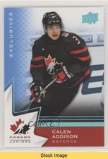 2020 Upper Deck Team Canada Juniors Men's U-20 Blue Calen Addison #25 READ 0bv