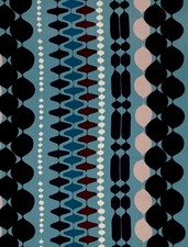Alexander Henry A Ghastlie Bead Blue 2015 Fabric 1 Yard