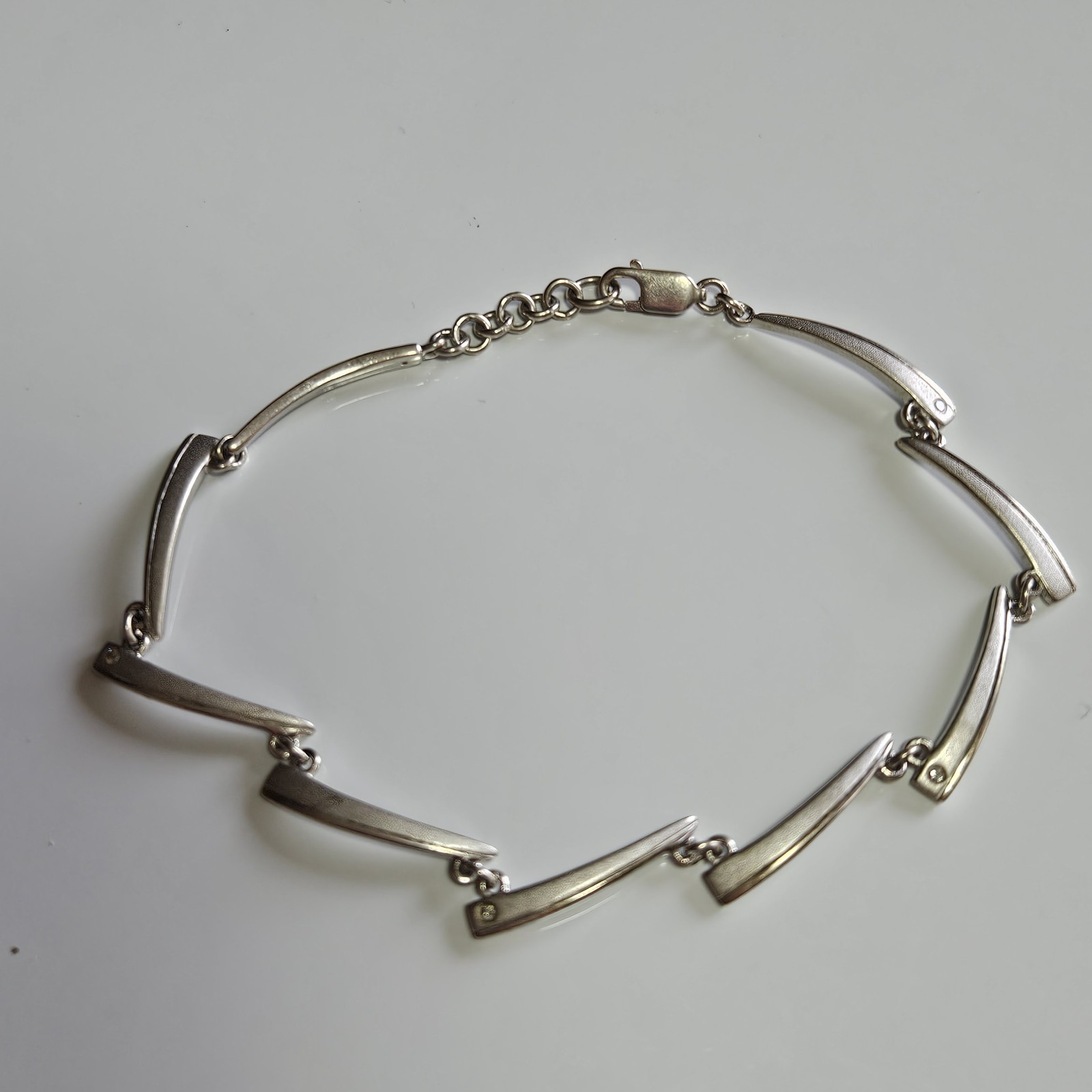 Sterling Silver Diamond Accent Rectangular Bracel… - image 13