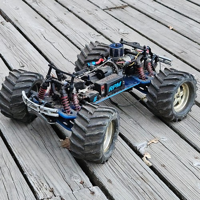 #ad Traxxas Nitro Monster Truck RC Chassis Rolling Project Parts Repair $198.00