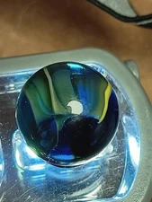 .62" Vintage Marble- Marble King Painted Turtle Marble