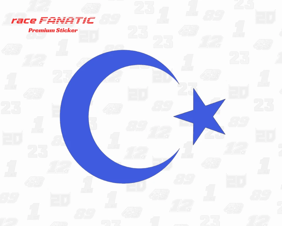 Türkei Halbmond Stern Sticker Schwarz Auto Aufkleber Türkische Flagge Vinyl - Bild 4 von 4