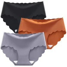 1/3 Pack Briefs Hipster Soft Knickers Underwear Panties The Middle Women's