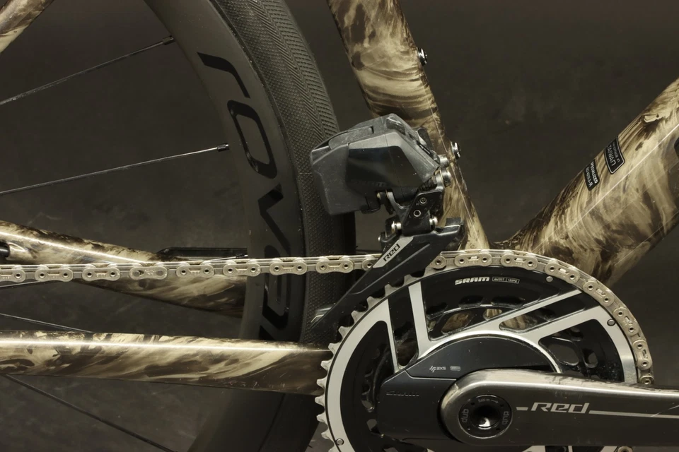 2025 Specialized S-WORKS Roubaix SL8 56cm SRAM Red eTap AXS 12s Gloss Taupe Demo - Image 3 of 4