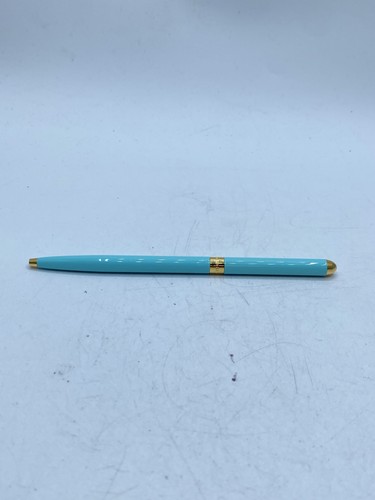 Tiffany & Co. Tiffany Blue Enamel and Gold Tone Ballpoint Pen Germany 4.5"