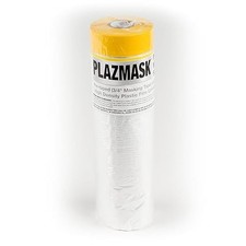 Pre-Taped 3/4" Masking Tape and High Density Plastic Plastic Film - 5' x 65'
