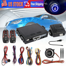 Car Keyless Entry Engine Start Alarm System Push Button Remote Starter Stop Kit Car Keyless Entry Engine Start Alarm System Push Button Remote Starter Stop Kit