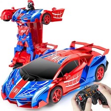 Transforming Remote Control Car Toys for 3-12 Year Old Boys Girls, 1:18 RC Robo