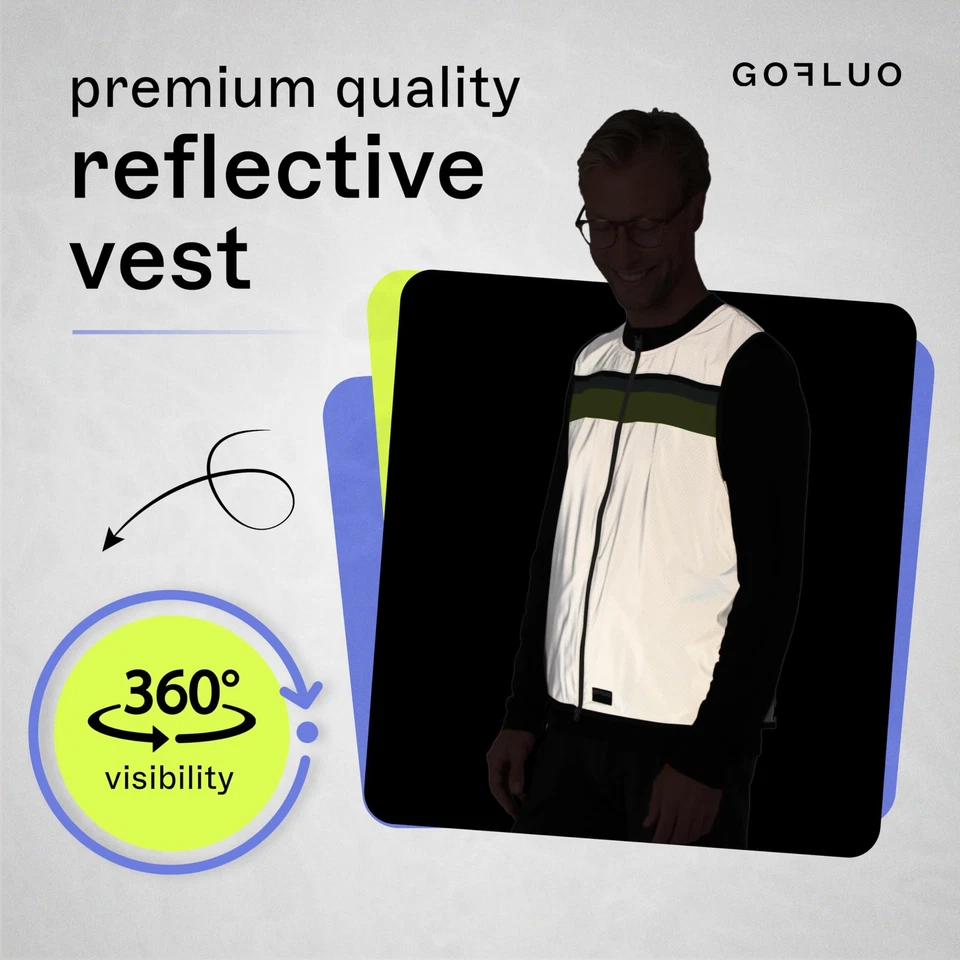 Roman Reflective Vest for Men - Size XL - Lightweight and Breathable Hi Vis J... - Image 2 of 4