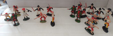 PIRATES -UNKNOWN MAKE,19 PLASTIC 1.32 - GLOSS PAINT ON.SEE PHOTOS,8 DIFF POSES.