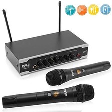 Pyle PDWM2125 Portable UHF Wireless Battery Operated Microphone System