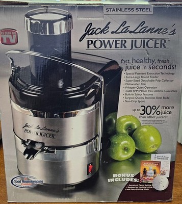 Jack LaLanne's Ultimate Power Juicer Stainless Steel Body - open box