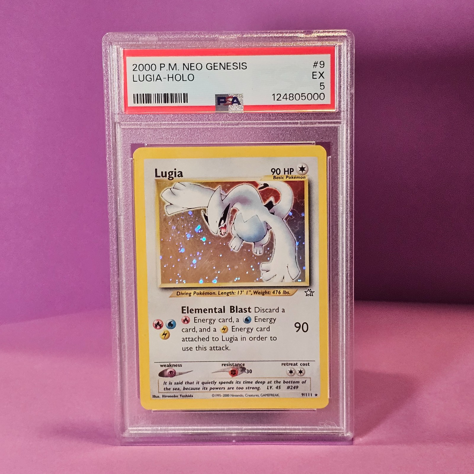 2000 POKEMON NEO GENESIS #9 LUGIA-HOLO PSA 5