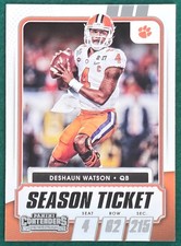 Deshaun Watson - 2021 Panini Contenders Draft Picks #2 - Clemson Football Card