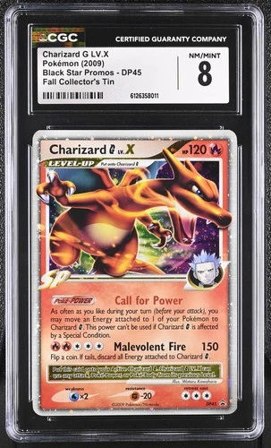 CGC 8 Charizard G LV.X 2009 Black Star Promos DP45 Holo Pokemon Card