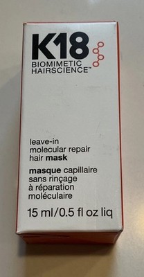K18 Leave-In Molecular Repair Hair Mask - 15 ml/0.5 fl oz liq