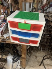 LEGO IRIS 3 Drawer Storage Blue Red Green Sorting Organizer