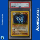1999 POKEMON BASE SET 1ST EDITION #8/102 MACHAMP HOLO RARE PSA 6
