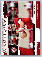 2021 Panini Contenders Draft Picks #15 Mac Jones Front-Row Seats Red